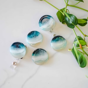 Handgemachte Ocean Resin Abzeichen Rolle