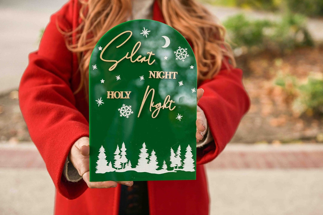 Silent Night Holy Night Arch Signs Etsy