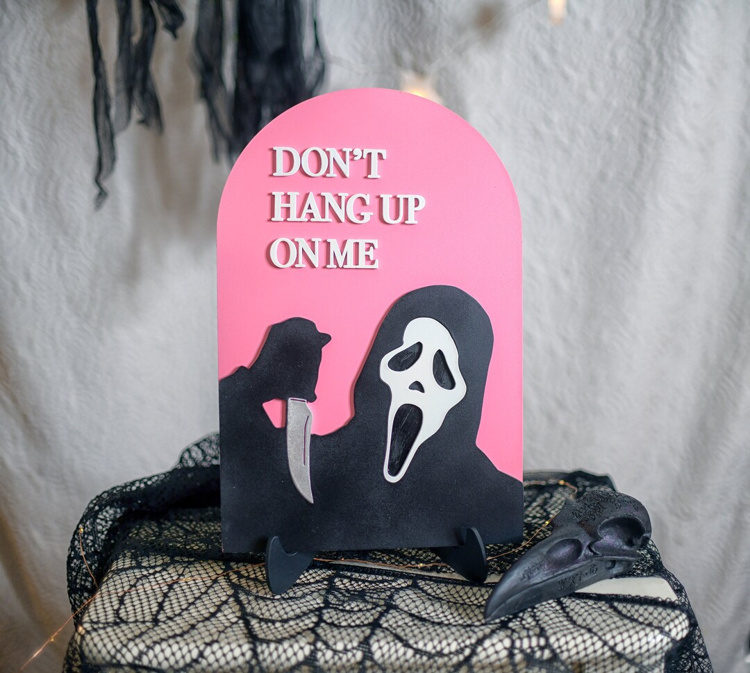 Ghostface Halloween Decor Sign Etsy