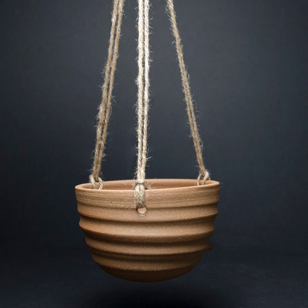 Handmade Hanging Planter - Clay | Plant Pot, Hand Glazed, Tillandsia, Display, Pottery, Air Plant Holder, Indoor House Planter