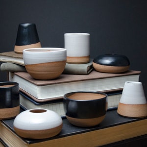 Handmade Tiny Planters - Clay | Plant Pot, Hand Glazed, Tillandsia, Display, Pottery, Air Plant Holder, Indoor House Planter