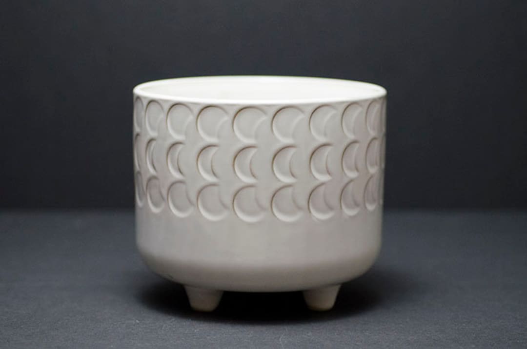 Footed Moon Phase Planter - Ceramic | Plant Pot, Footed/legs, Moon ...