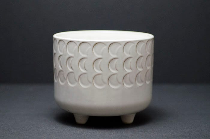Footed Moon Phase Planter - Ceramic | Plant Pot, Footed/Legs, Moon Co…