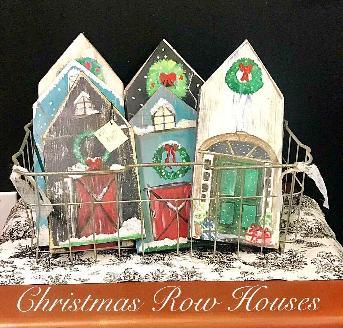Christmas Row Houses - Etsy