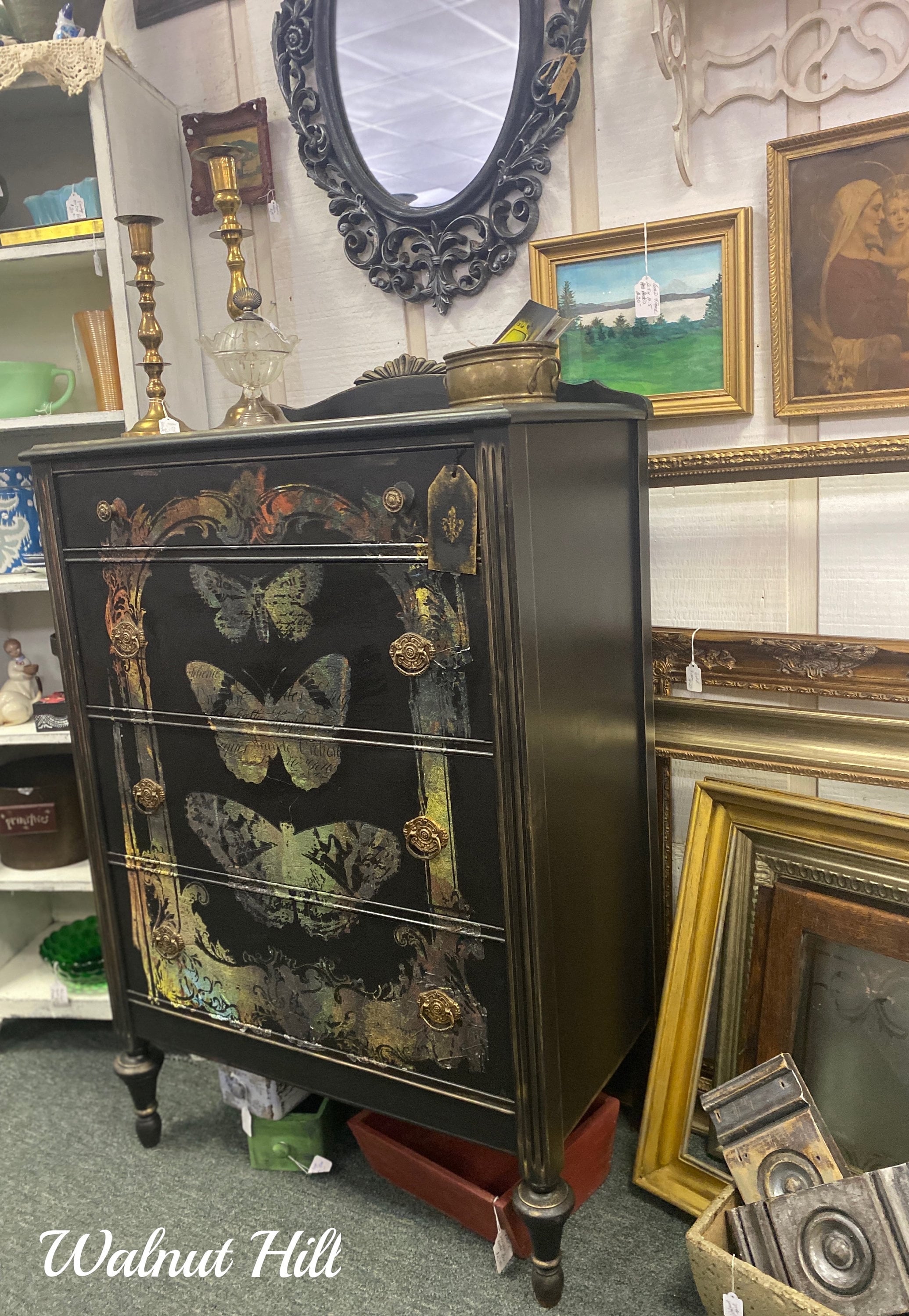 Refinished Butterfly Dresser: Gothic Home Decor - Etsy Refinished Butterfly Dresser: Gothic Home Decor - Etsy