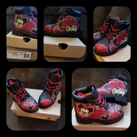 red toddler timberland boots