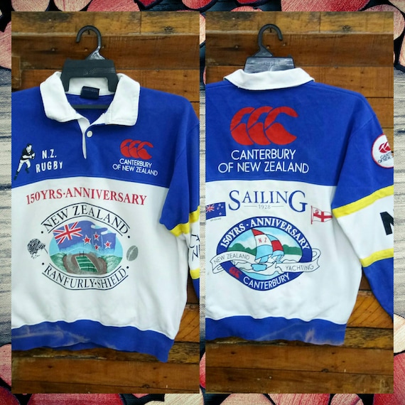 Rare Vintage Canterbury Of New Zealand 150 year Annivesary Sweatshirt, Fit M, NZ Rugby, Yachting, Canterbury Sweatshirt Rare Vintage Canterbury Of New Zealand 150 year Annivesary Sweatshirt, Fit M, NZ Rugby, Yachting, Canterbury Sweatshirt