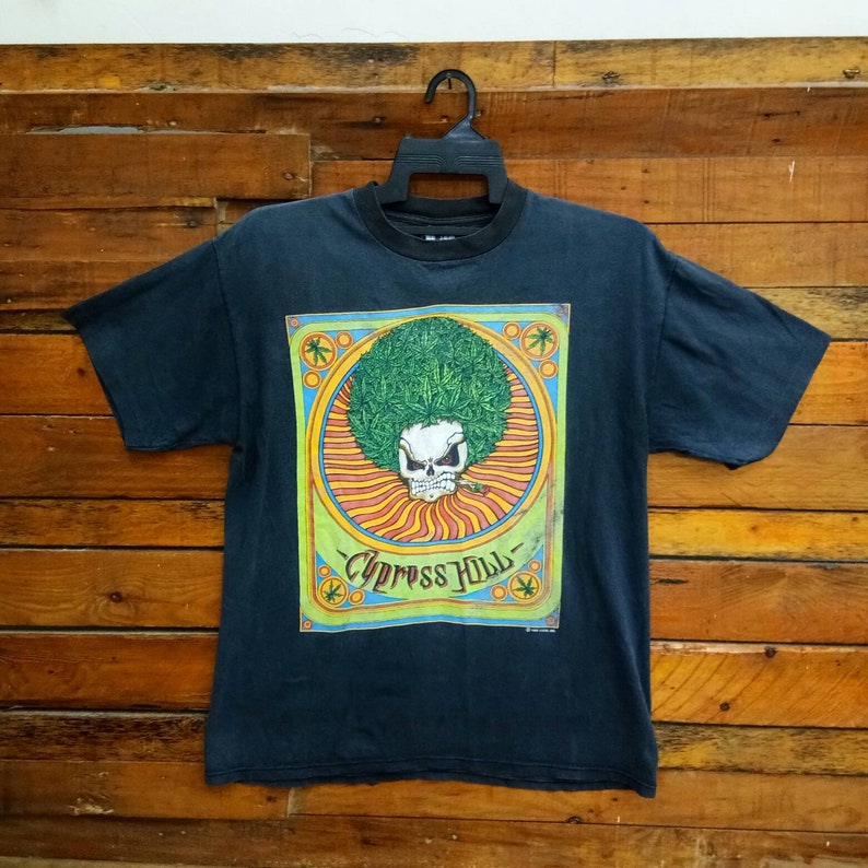 Cypress Hill Step Into A Whole New Realm T Shirt 90s Cypress Hill Hip Hop Band T Shirt Rare Vintage Cypress Hill T Shirt Size L