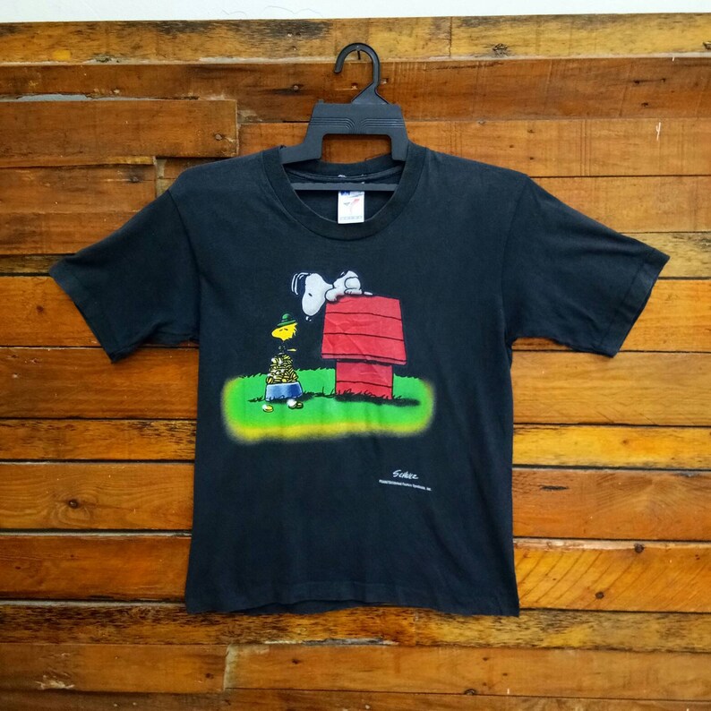 Rare Vintage Schulz Peanuts T Shirt Fits Small Peanuts Etsy