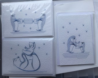 Penguins and Polar Bear cards