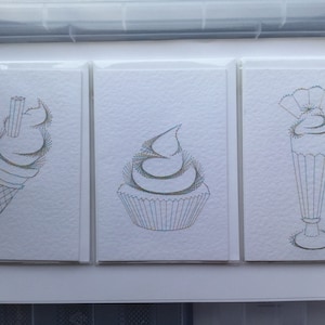 Muffin, Eistüte und Knickerbocker Glory