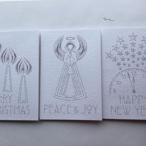Cartolina di Natale - Buon Natale, Pace & Gioia, Felice Anno Nuovo
