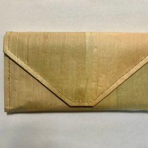 Cartera de embrague de sobre / Hoja de plátano / Único / Ecológico / Comercio justo / Vegano /