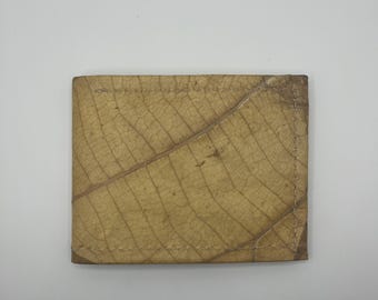 Teak Leaf Bifold Wallet: Vegan Eco-Friendly Fair Trade