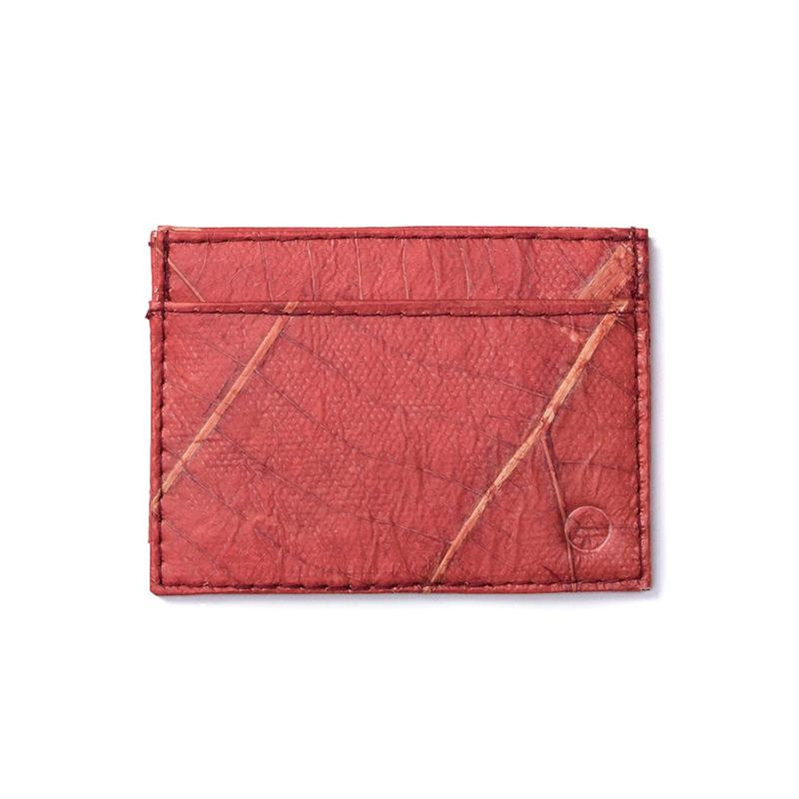 Leaf Leather Slim Wallet Card Holder Handmade Animal - Etsy