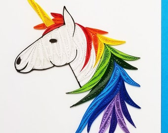 quilling unicorn etsy