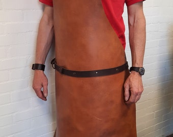 Custom Heavy Duty Big Professional Blacksmith Leather Apron_Profess.Smid schort_Full Apron Welding _Burning_Iron Smids_Lasschort