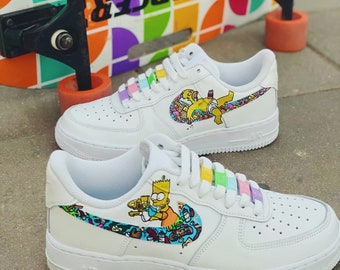 bart simpson custom air force 1