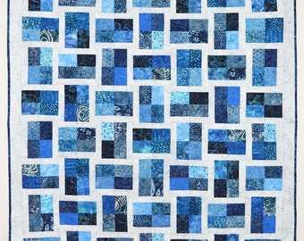Blue Gemstone Lap Quilt