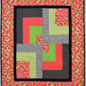 Watermelon Flannel Baby Quilt
