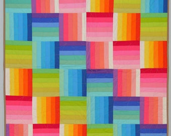 Rainbow Rails Mini Quilt