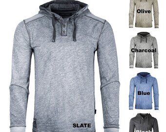 george fashion henley hoodie