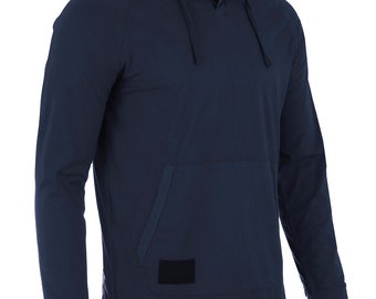 ZIMEGO Men's Long Sleeve Casual Pigment Dyed Hoodie - Athletic Button Henley Pullover Shirt