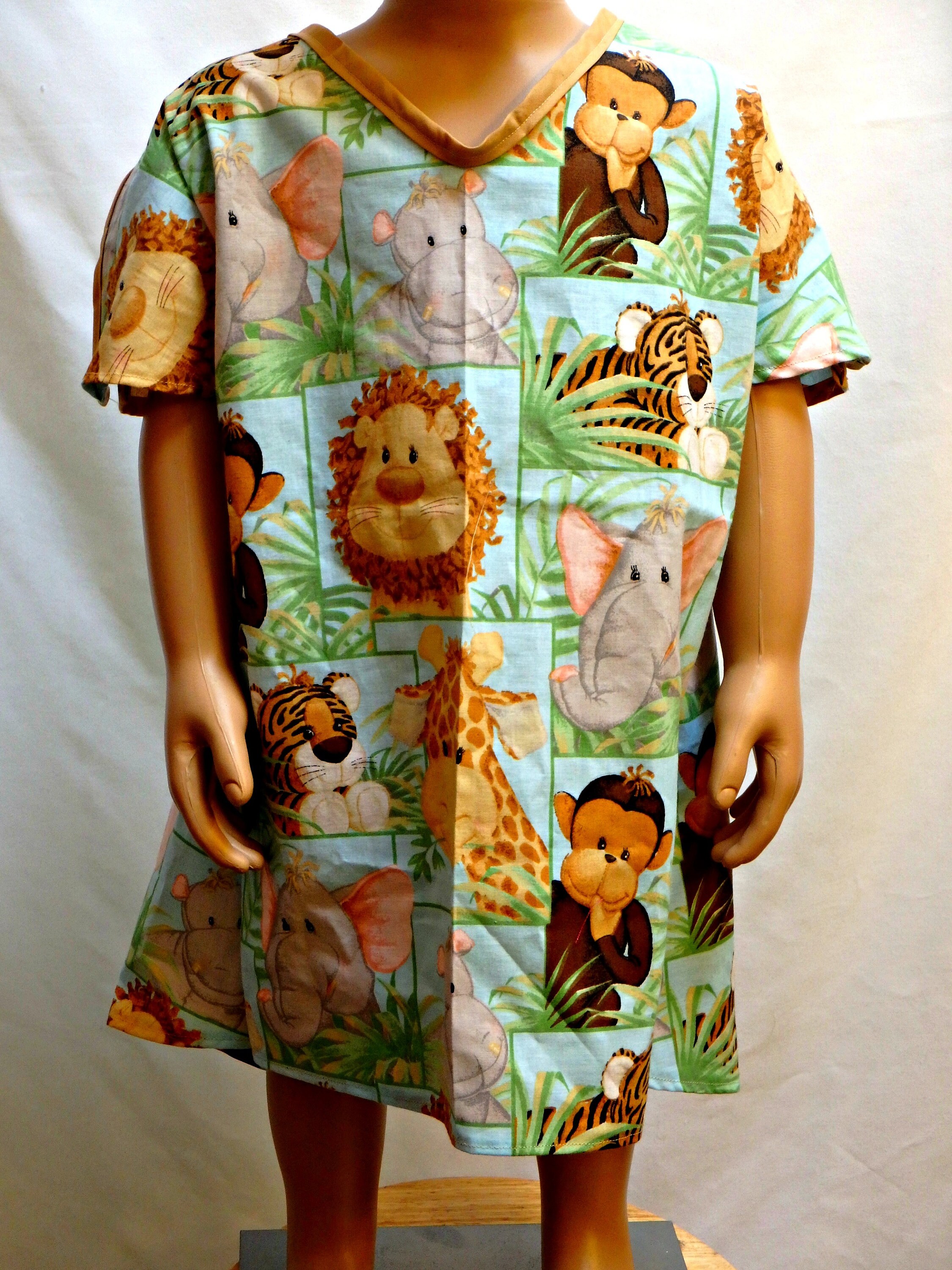 Child's IV Hospital Gown for Post Surgery COTTON Gown Fits Etsy
