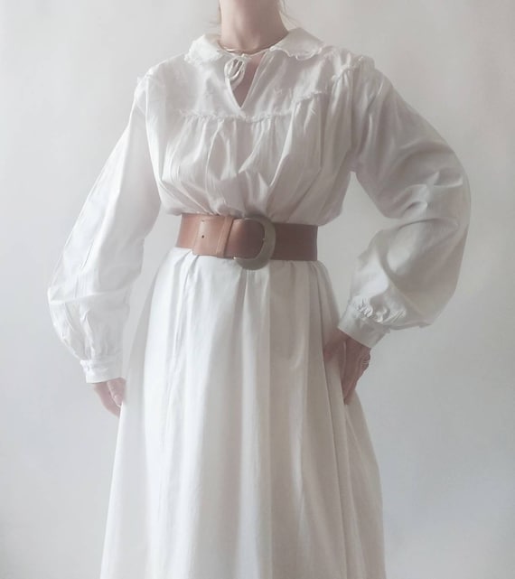 Emma ~ Vintage White Cotton Dress