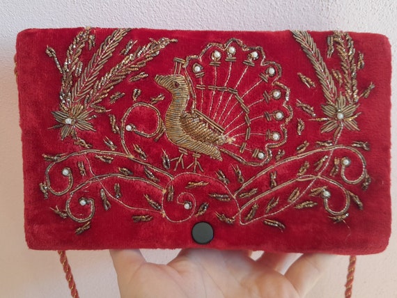 Antique Art Deco Zardozi Purse