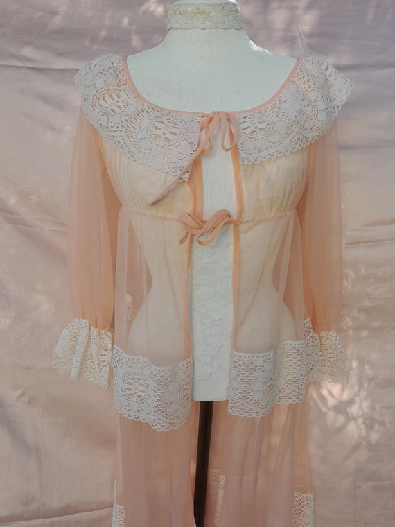 Vintage 70s Peachy Nightgown