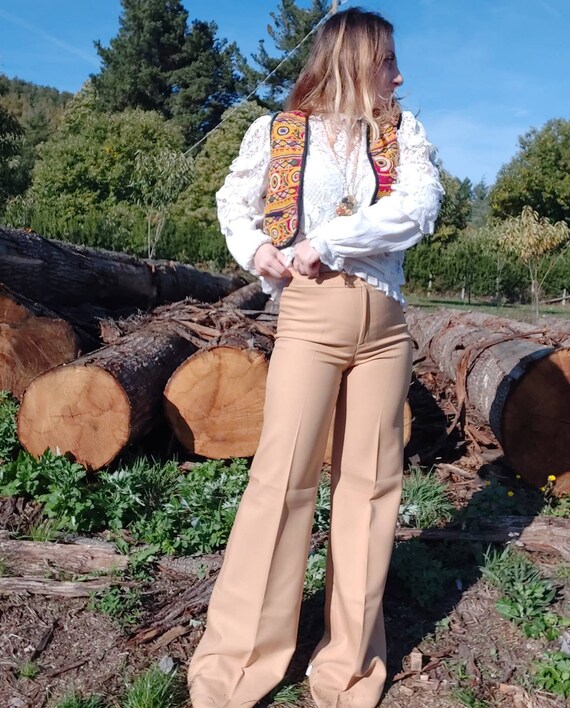 Vintage 70s Palazzo Trousers ~ Made in Italy