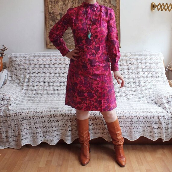 Vintage 60s Silk Dress