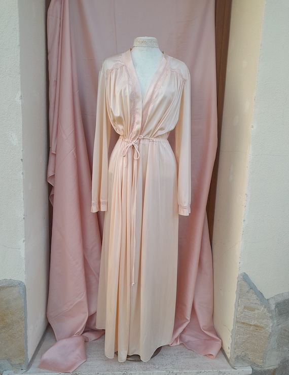 Vintage 70s Satin Robe