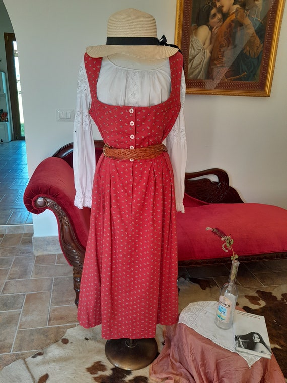 Vintage Tyrolean Cotton Dress