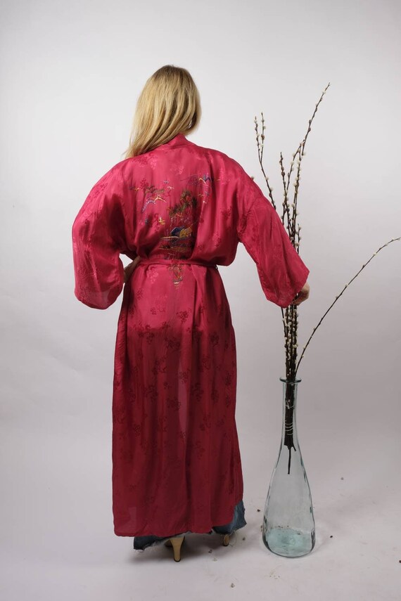 Vintage 30s Handembroidered Kimono ~ Bohemian Robe