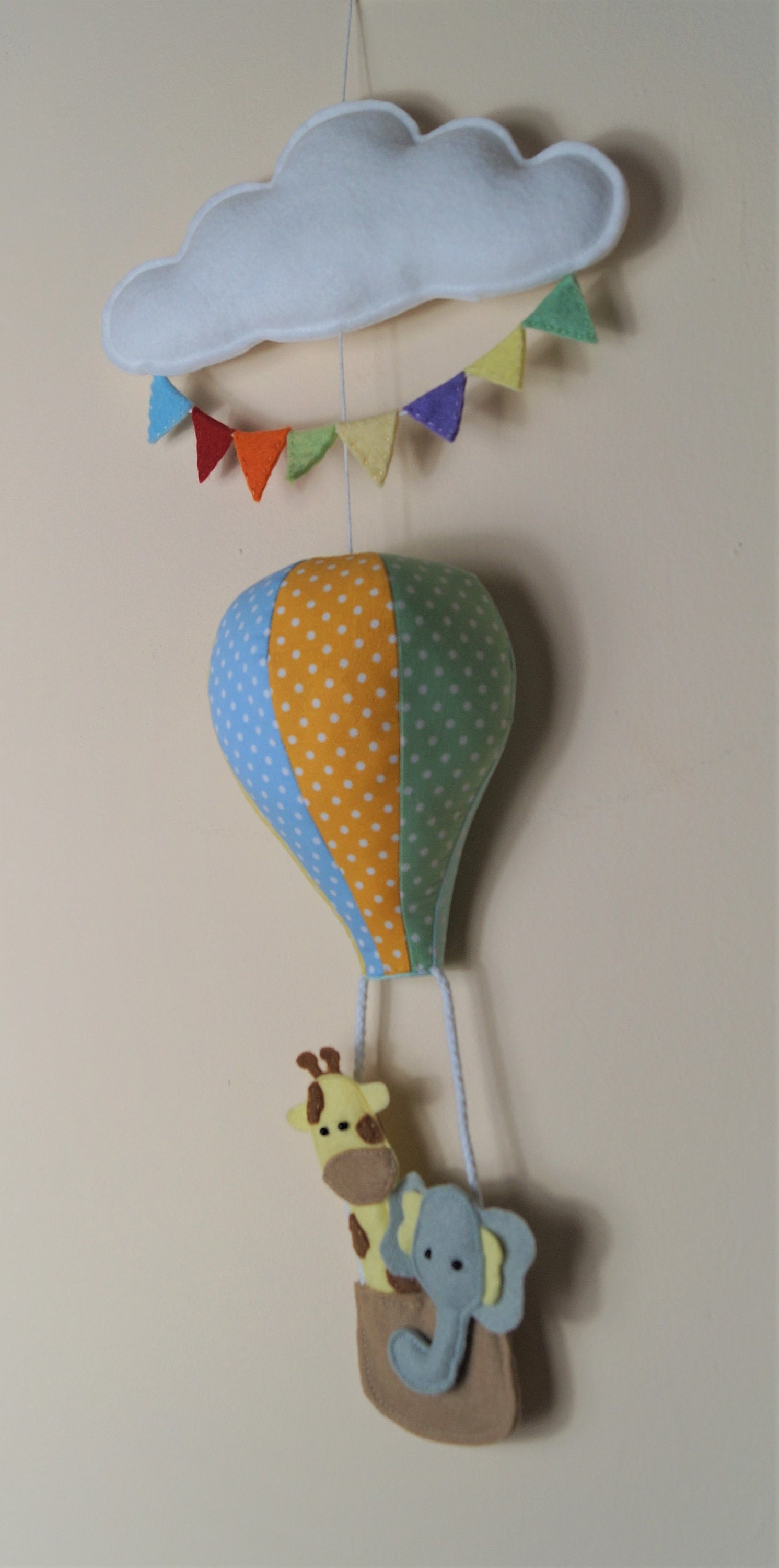 Nursery Hot Air Balloon Wall Hanging Decor - Etsy