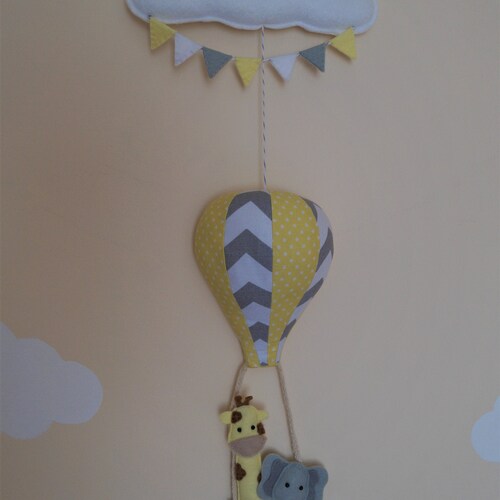 Wood Hot Air Balloon Wall Decor Etsy