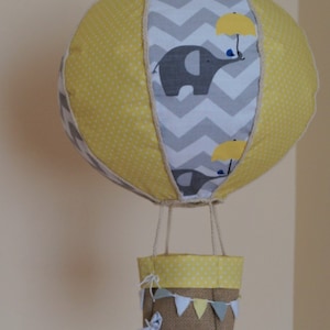 Hot air balloon lampshade, light shade nursery decor