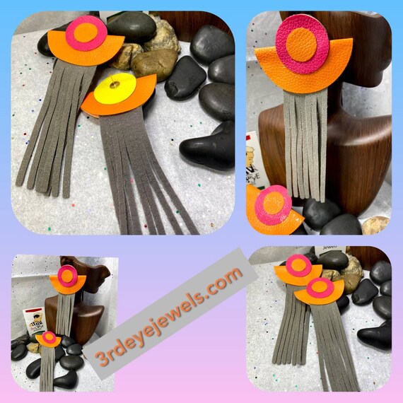 Spaceage Tassel PostBack Earrings
