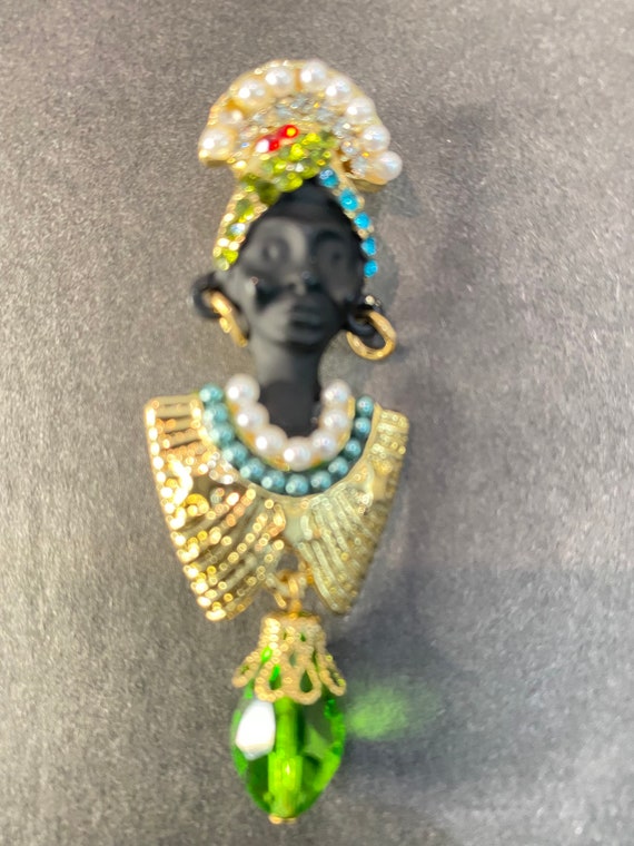 Blackamoor (African Queen) Brooch