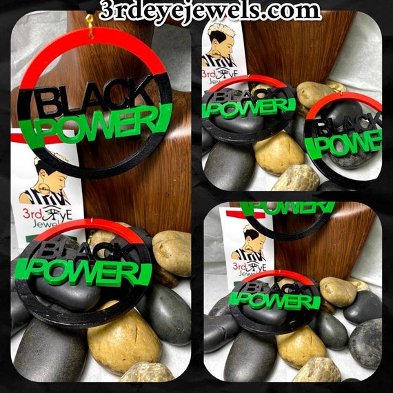 RBG:  Black Power Earrings