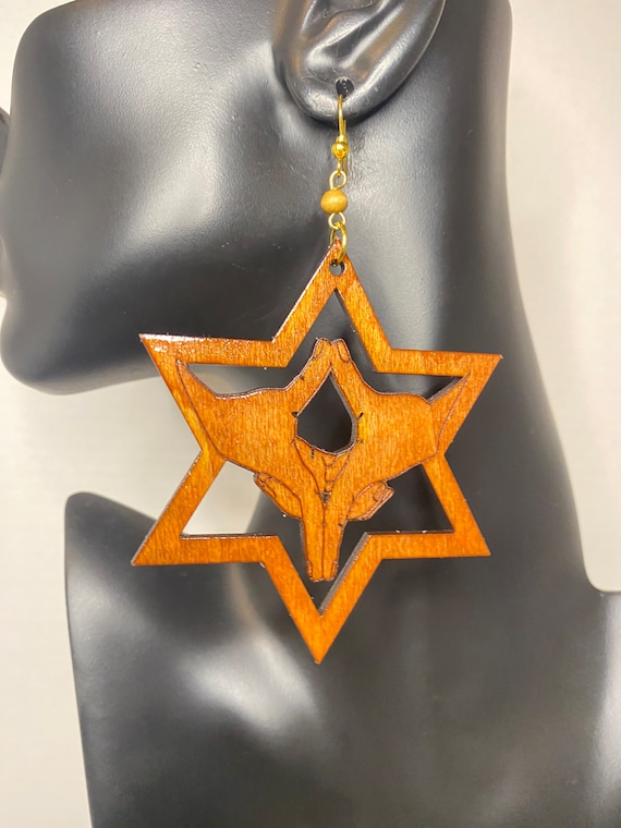 Statement Earrings: Mudra Hand Gesture