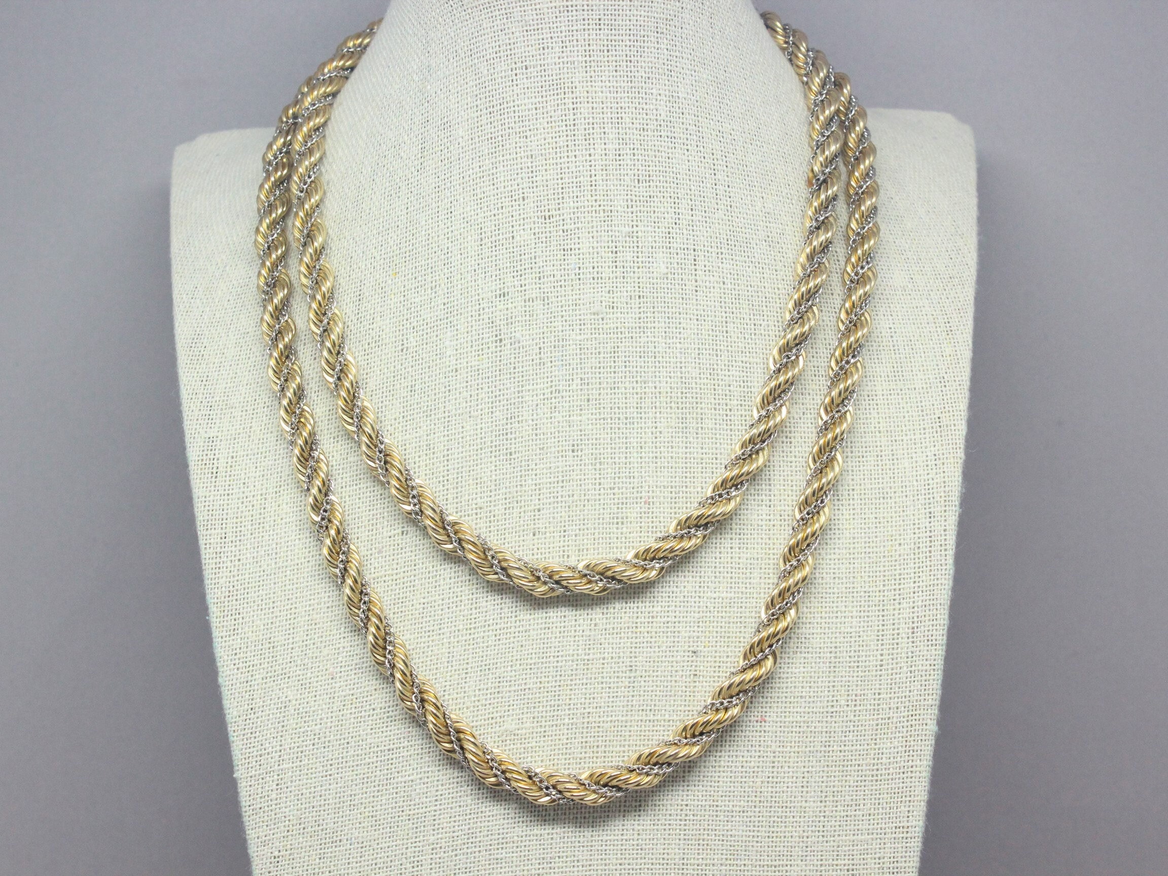 アクセサリー Vintage Silver Gold Fill Necklace 925 Vintage 925 Sterling Silver, Gold Filled Mixed Material