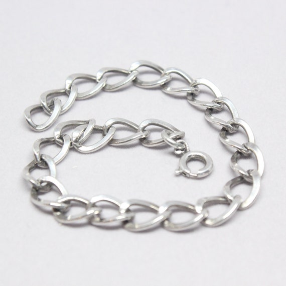 Vintage Automade Sterling Silver Curb Link Charm … - image 4