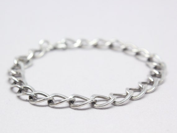 Vintage Automade Sterling Silver Curb Link Charm … - image 2