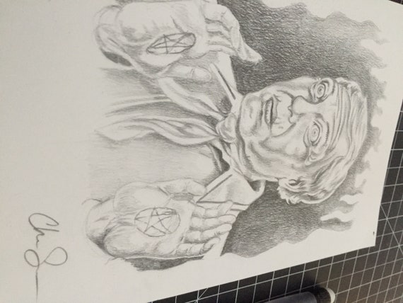 Don Knotts Als Mr Furley Mit Einem Pentagramm Auf Seiner Hand Etsy