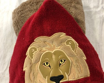 lion king hooded towel