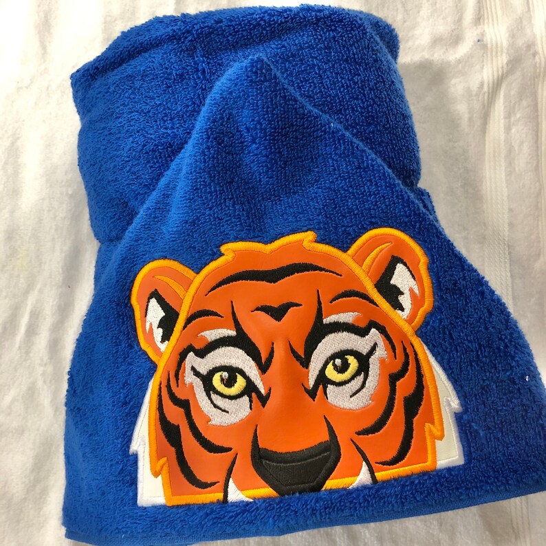 Personalized Hooded Towels Animal Hooded Towel Tiger Etsy