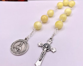 St. Lucy Chaplet with Holy Card & Instructions